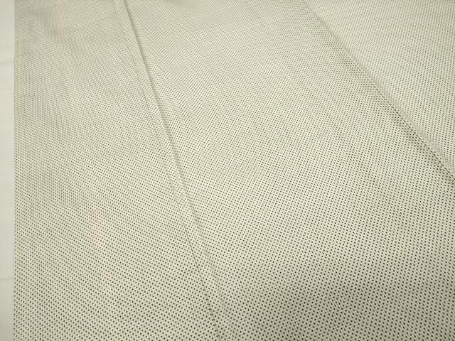 平和屋着物●本場大島紬　白大島　一元絣　正絹　逸品　CABI0859gh