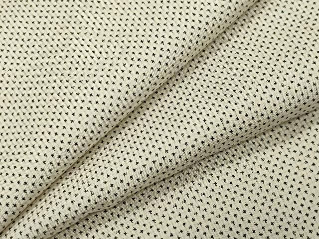 平和屋着物●本場大島紬　白大島　一元絣　正絹　逸品　CABI0859gh