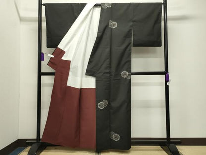 平和屋着物●本場大島紬　地空き　正倉院花文　正絹　逸品　CABI0860gh