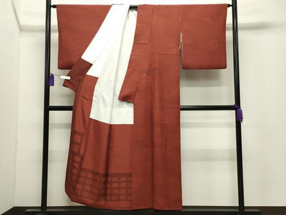 平和屋着物●重要無形文化財　人間国宝　中村勇二郎　江戸小紋　寄せ小紋柄　正絹　逸品　CABI0864gh