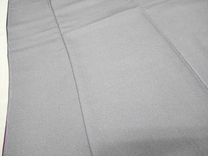 平和屋着物●上質な色無地　桔梗鼠色　正絹　逸品　未使用　CABI0868gh