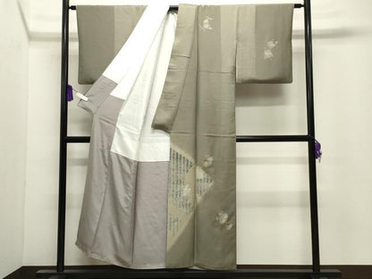 平和屋着物●訪問着　竹屋町刺繍　吉祥文　暈し染め　金彩　正絹　逸品　CABI0869gh