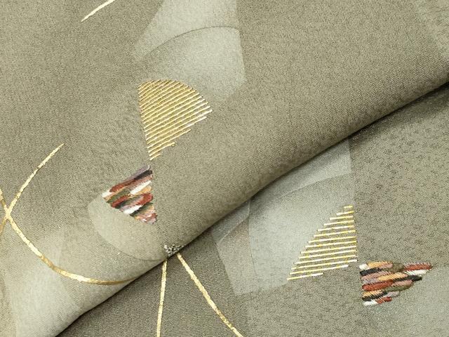 平和屋着物●訪問着　竹屋町刺繍　吉祥文　暈し染め　金彩　正絹　逸品　CABI0869gh