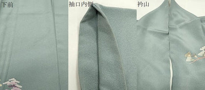 平和屋着物●訪問着　友禅　作家物　風景文　暈し染め　正絹　逸品　CABI0877gh