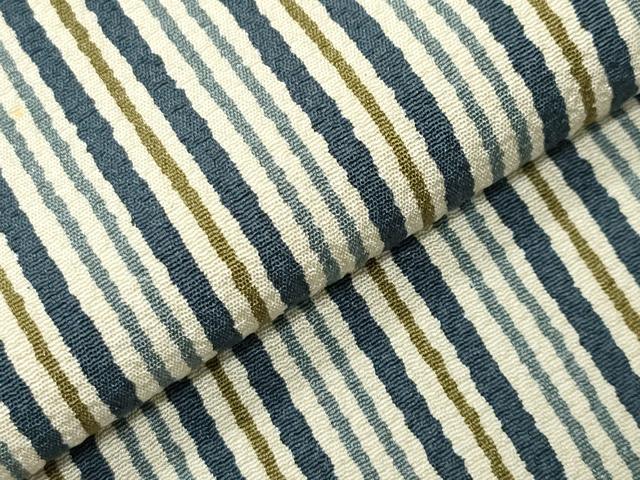 平和屋着物▼上質な小紋　縞　正絹　逸品　CABI0879gh