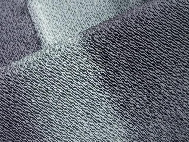 平和屋着物●上質な小紋　間道　鬼しぼ縮緬　仮絵羽　正絹　逸品　未使用　CABI0881gh