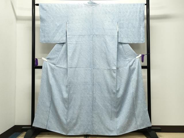 平和屋着物●大変加工の良い総絞り小紋　正絹　逸品　CABI0891gh