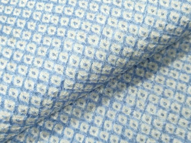 平和屋着物●大変加工の良い総絞り小紋　正絹　逸品　CABI0891gh
