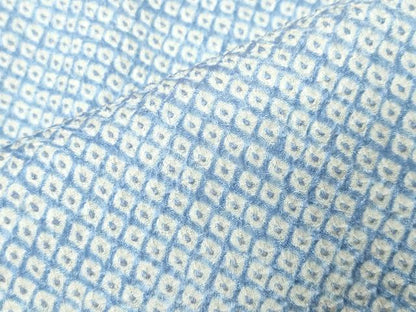 平和屋着物●大変加工の良い総絞り小紋　正絹　逸品　CABI0891gh