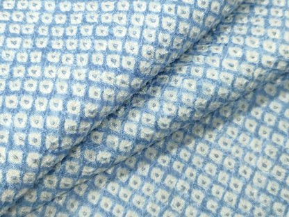 平和屋着物●大変加工の良い総絞り小紋　正絹　逸品　CABI0891gh