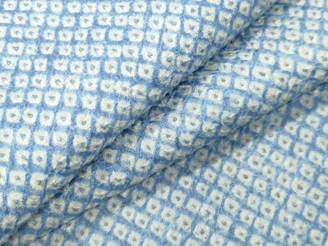 平和屋着物●大変加工の良い総絞り小紋　正絹　逸品　CABI0891gh