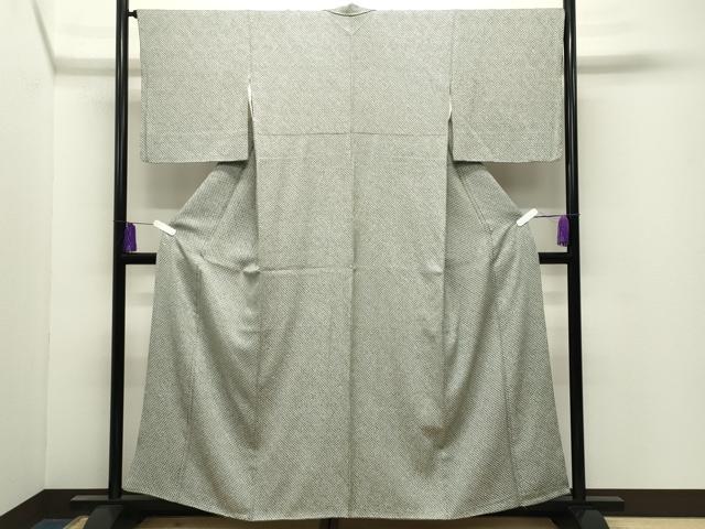平和屋着物●大変加工の良い総絞り小紋　正絹　逸品　CABI0892gh
