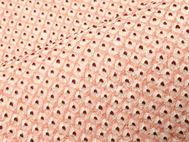 平和屋着物●大変加工の良い総絞り小紋　正絹　逸品　CABI0894gh