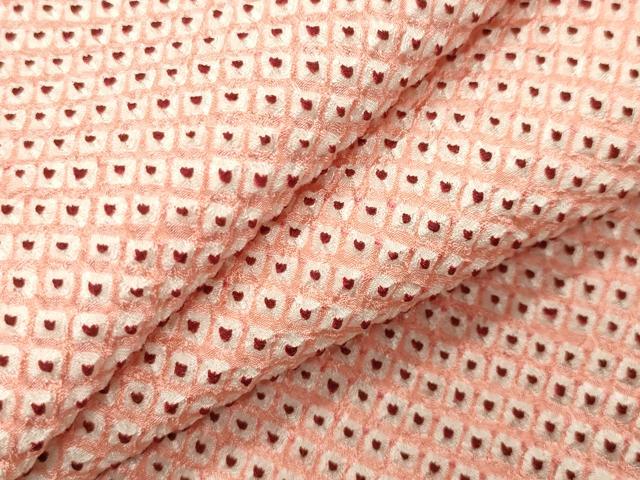 平和屋着物●大変加工の良い総絞り小紋　正絹　逸品　CABI0894gh