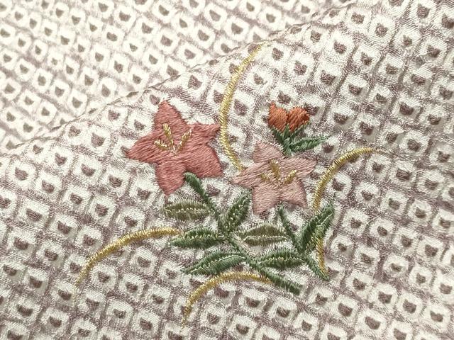 平和屋着物●豪華色留袖　総絞り　刺繍　貝桶笹花文　金糸　正絹　逸品　CABI0895gh