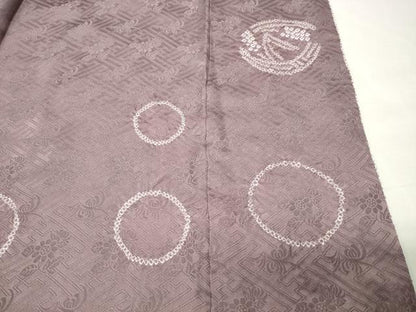 平和屋着物●豪華色留袖　総絞り　刺繍　貝桶笹花文　金糸　正絹　逸品　CABI0895gh