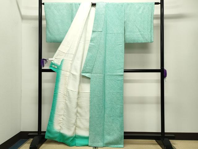 平和屋着物●大変加工の良い総絞り小紋　やまと誂製　正絹　逸品　CABI0898gh