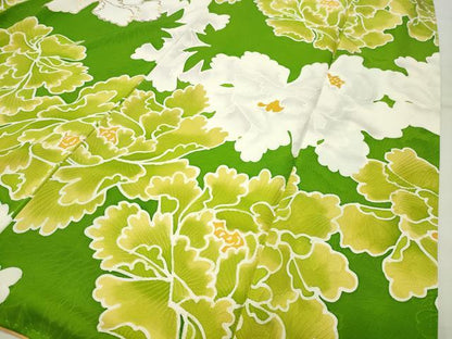 平和屋着物●豪華振袖　地紋起こし　牡丹花文　金彩　正絹　逸品　CABI0899gh