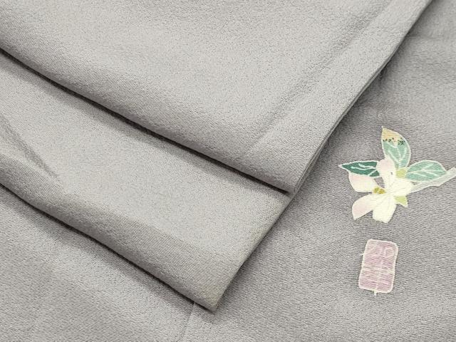 平和屋着物●本加賀友禅作家　奥田勝将監修　色無地　潤色　正絹　逸品　CABI0900gh