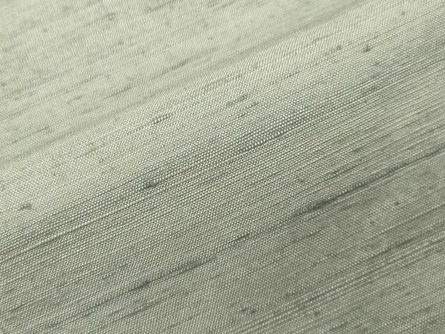 平和屋着物●上質な紬　色無地　灰青色　正絹　逸品　CABI0905gh