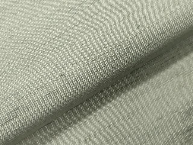 平和屋着物●上質な紬　色無地　灰青色　正絹　逸品　CABI0905gh