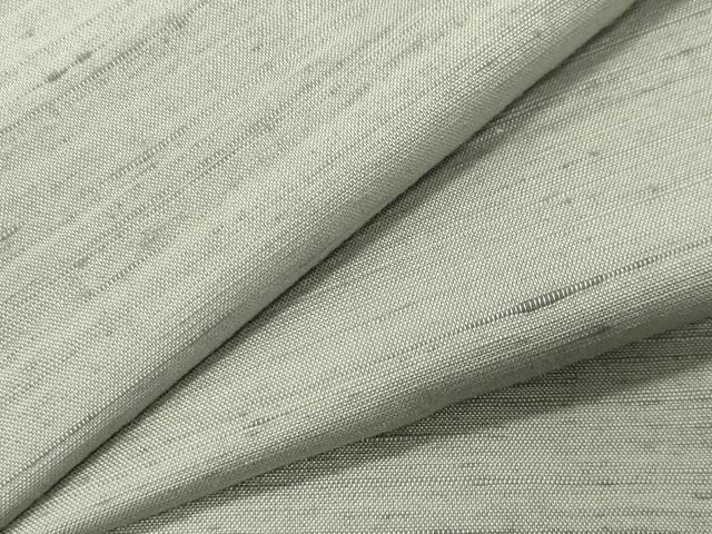 平和屋着物●上質な紬　色無地　灰青色　正絹　逸品　CABI0905gh