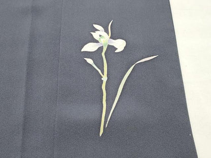 平和屋着物●訪問着　友禅　作家物　草花文　正絹　逸品　CABI0908gh