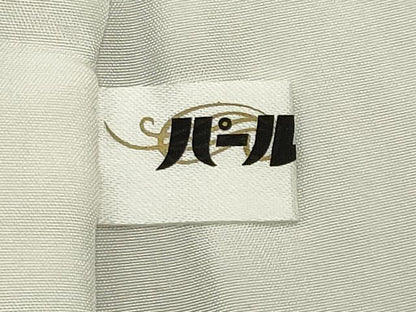 平和屋着物●江戸小紋　角通し　蔦の葉文　黒地　正絹　逸品　CABI0914gh