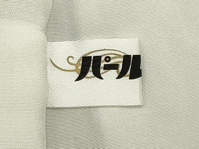 平和屋着物●江戸小紋　角通し　蔦の葉文　黒地　正絹　逸品　CABI0914gh