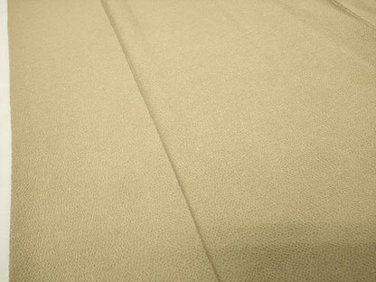 平和屋着物●上質な色無地　木蘭色　鬼しぼ縮緬　正絹　逸品　CABI0915gh