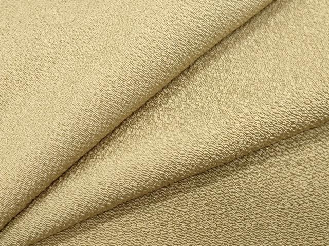 平和屋着物●上質な色無地　木蘭色　鬼しぼ縮緬　正絹　逸品　CABI0915gh