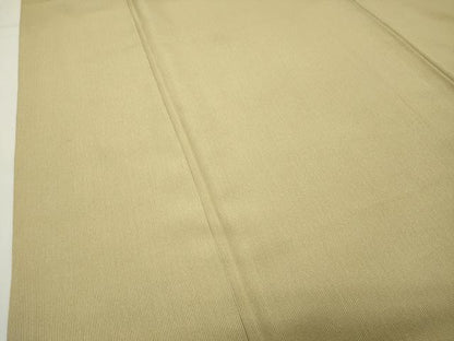 平和屋着物●江戸小紋　万筋　女郎花色×根岸色　正絹　逸品　CABI0918gh