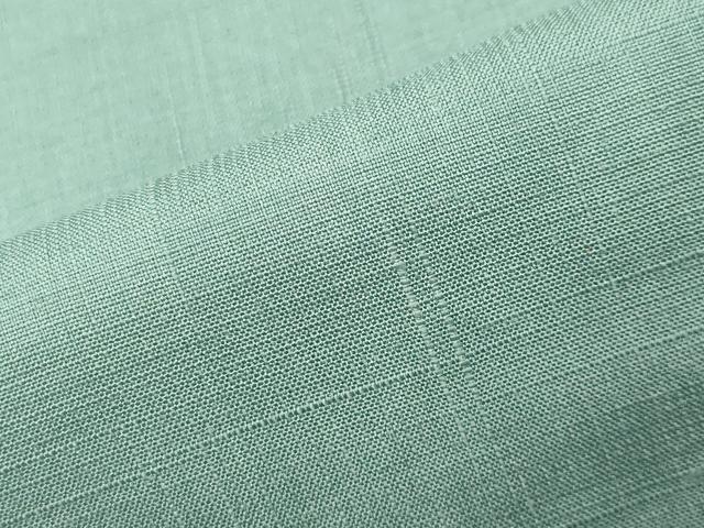 平和屋着物●上質な紬　色無地　千草色　正絹　逸品　CABI0920gh