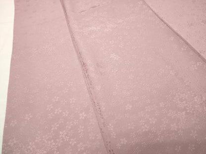 平和屋着物●上質な色無地　舞花地紋　石竹色　正絹　逸品　CABI0922gh