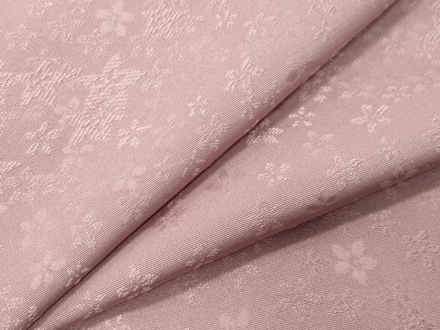 平和屋着物●上質な色無地　舞花地紋　石竹色　正絹　逸品　CABI0922gh