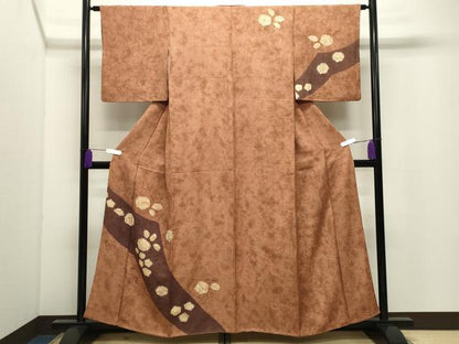 平和屋着物●訪問着　辻が花　正絹　逸品　CABI0936gh