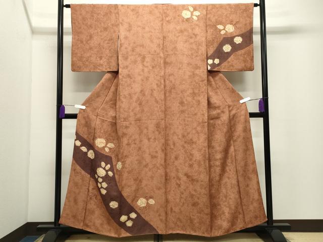 平和屋着物●訪問着　辻が花　正絹　逸品　CABI0936gh
