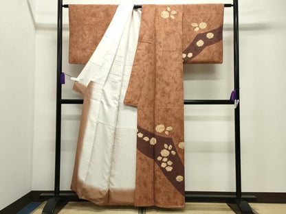 平和屋着物●訪問着　辻が花　正絹　逸品　CABI0936gh