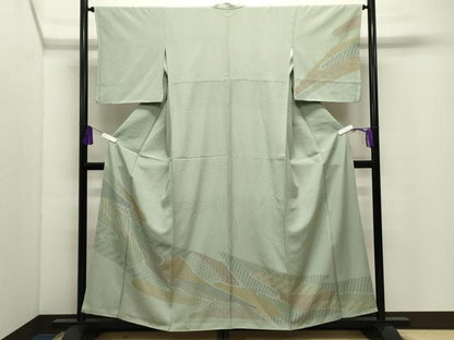 平和屋着物●訪問着　流水文　正絹　逸品　CABI0940gh