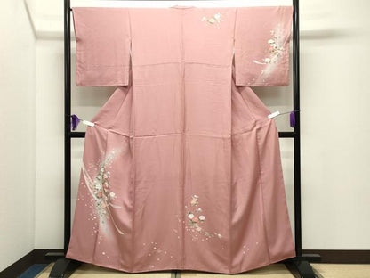 平和屋着物●訪問着　友禅　熨斗花文　暈し染め　正絹　逸品　CABI0947gh