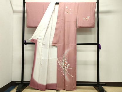 平和屋着物●訪問着　友禅　熨斗花文　暈し染め　正絹　逸品　CABI0947gh
