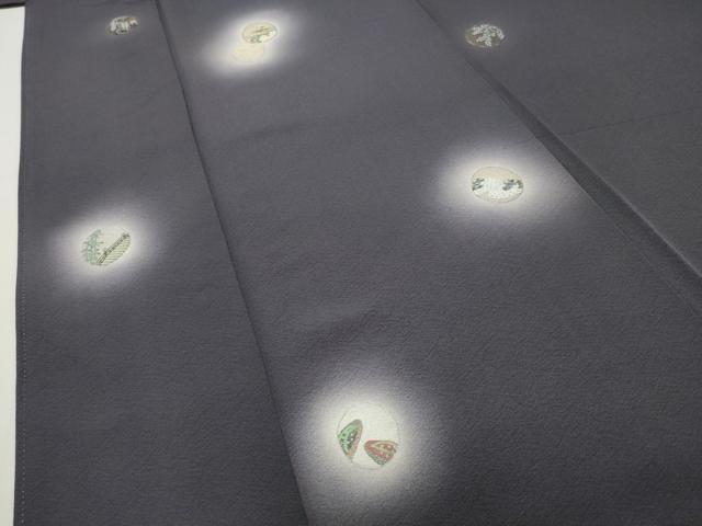 平和屋着物●中国三大刺繍　相良刺繍　総刺繍　訪問着　風景花文　蛍暈し　金銀糸　正絹　逸品　CABI0949gh