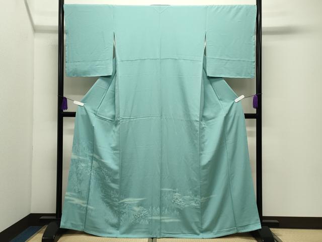 平和屋着物●訪問着　風景地紋　正絹　逸品　未使用　CABI0950gh