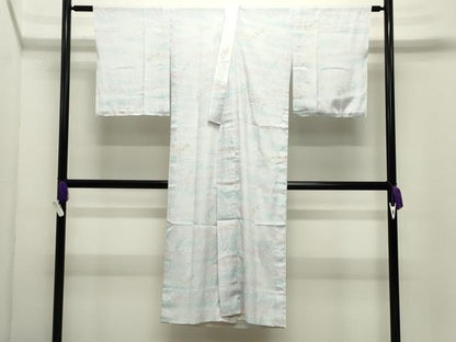 平和屋着物●長襦袢　単衣　萩文　暈し染め　正絹　逸品　CABI0951gh
