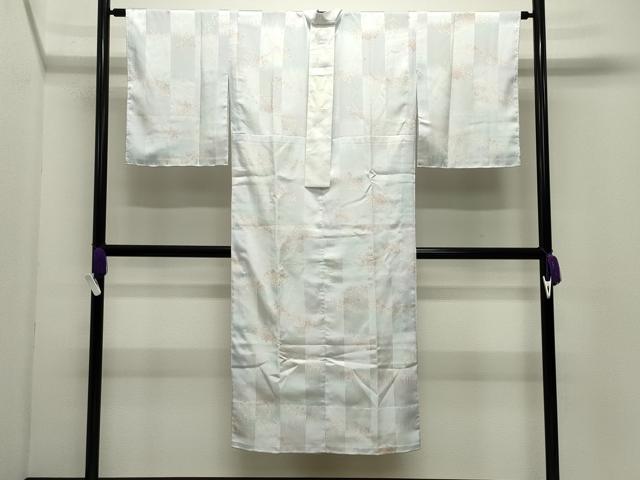 平和屋着物●長襦袢　無双仕立て　舞桜文　正絹　逸品　CABI0952gh