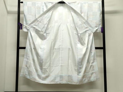 平和屋着物●長襦袢　無双仕立て　舞桜文　正絹　逸品　CABI0952gh