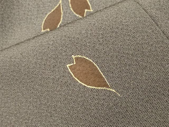 平和屋着物●世界的人形師　辻村寿三郎　ジュサブロー　訪問着　舞桜文　金彩　伊と幸　反端付き　正絹　逸品　未使用　CABI0953gh