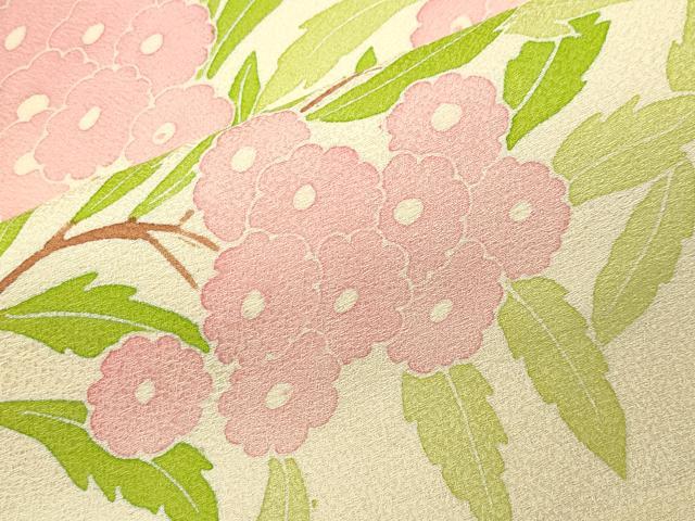 平和屋着物●訪問着　枝花文　正絹　逸品　CABI0956gh