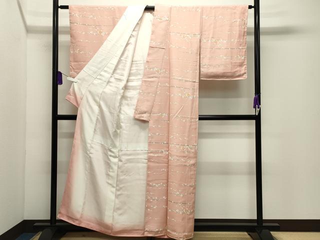平和屋着物●上質な小紋　槍梅文　正絹　逸品　未使用　CABI0957gh