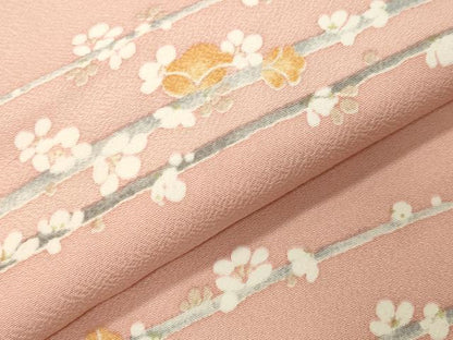 平和屋着物●上質な小紋　槍梅文　正絹　逸品　未使用　CABI0957gh